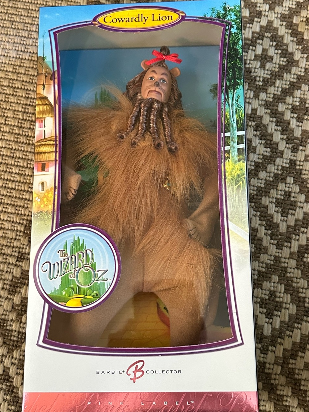 NWT Vintage Cowardly Lion Kids Costume Plush - Brown